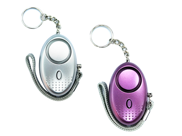  These compact devices emit a loud alarm when activated, drawing attention to her in an emergency.